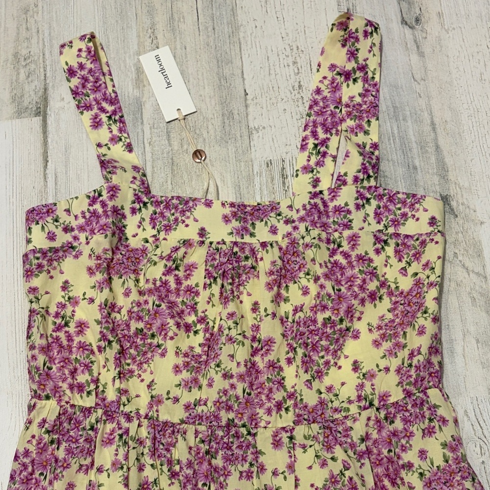 Heartloom Nicka Purple and Pale Yellow Floral Mini Dress Size Small NWT - Picture 8 of 13
